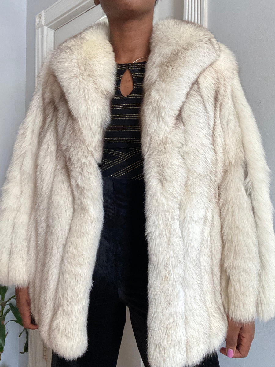 ジャケット・アウター theVirgins cream fur coat cream fur coat & fur bag🐏 昨年販売したファーコートの