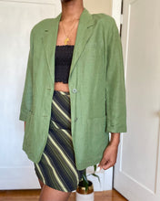 Load image into Gallery viewer, Curated Avocado Green Linen Skirt Set(S)