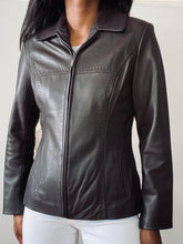 Load image into Gallery viewer, Vintage Jones NY Leather Buttery Coffee Brown Jacket (M)
