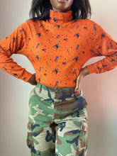 Load image into Gallery viewer, Karen Scott Monogram Halloween Turtleneck Sweater (M)
