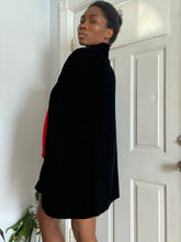 Load image into Gallery viewer, Vintage Black Union Made Velvet Buttoned Cape Jacket(M)
