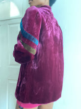 Load image into Gallery viewer, Vintage Casper Mink Fur Plum Purple Winter Coat Jacket(M)
