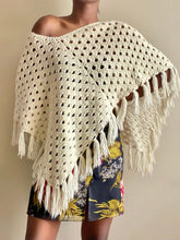Load image into Gallery viewer, Hand Knitted Poncho Cape Coverup
