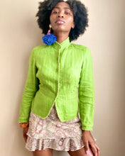 Load image into Gallery viewer, Lime Green Linen Blazer
