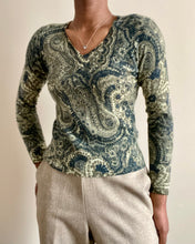 Load image into Gallery viewer, Vintage Cashmere Olive Sweater
