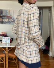 Load image into Gallery viewer, Vintage Plaid Autumnal Blazer

