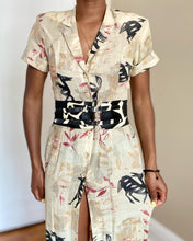 Load image into Gallery viewer, Vintage Abstract Animal Art Graphic Button Down Dress
