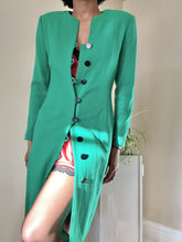 Load image into Gallery viewer, Vintage Green Blazer Dress
