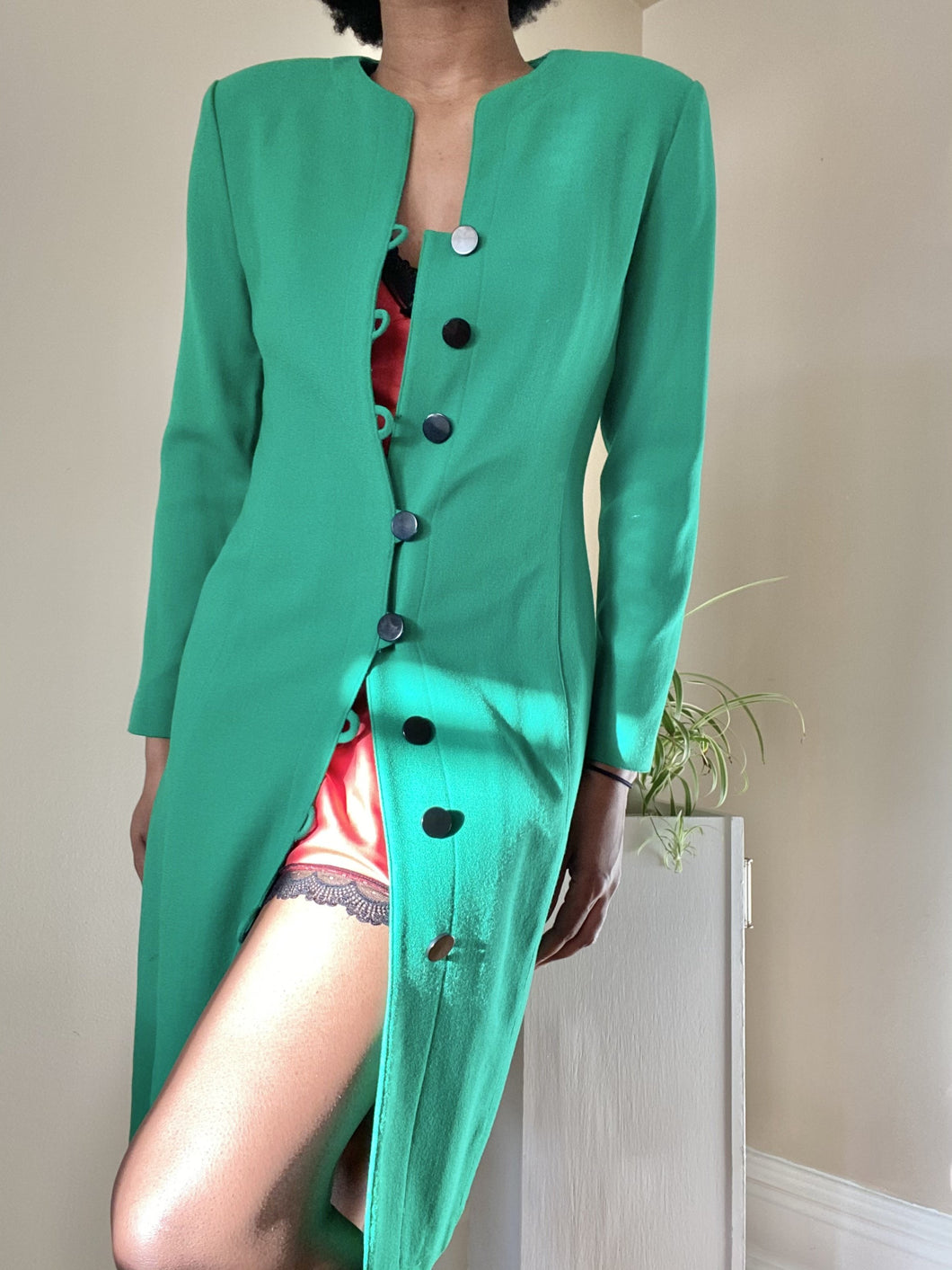 Vintage Green Blazer Dress