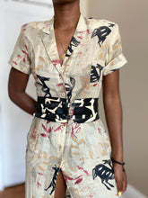 Load image into Gallery viewer, Vintage Abstract Animal Art Graphic Button Down Dress
