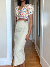 Load image into Gallery viewer, Vintage Khaki Neutral Maxi Skirt(S)
