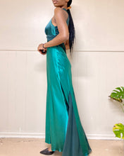Load image into Gallery viewer, Vintage Emerald Green Cocktail Maxi Gown Dress(L)
