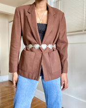 Load image into Gallery viewer, Vintage Cocoa Wool Blazer
