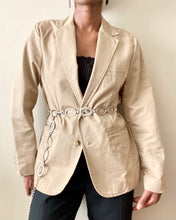 Load image into Gallery viewer, Tan Longsleeved Utility Blazer
