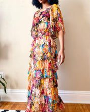Load image into Gallery viewer, Multicolored Floral Off-shoulder Tiered Maxi Dress(S-L)
