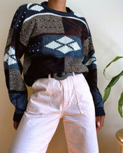 Load image into Gallery viewer, Vintage Blue Knit Sweater
