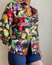 Load image into Gallery viewer, Linen Silk Patchwork Button Down
