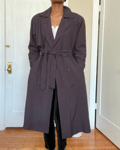 Load image into Gallery viewer, Vintage Muted Fig Belted Trench Coat(6)
